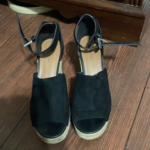 Black Wedge Shoes